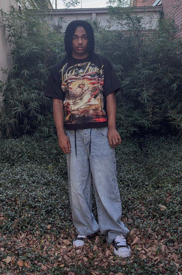 Angel of War Oversized Tee Black