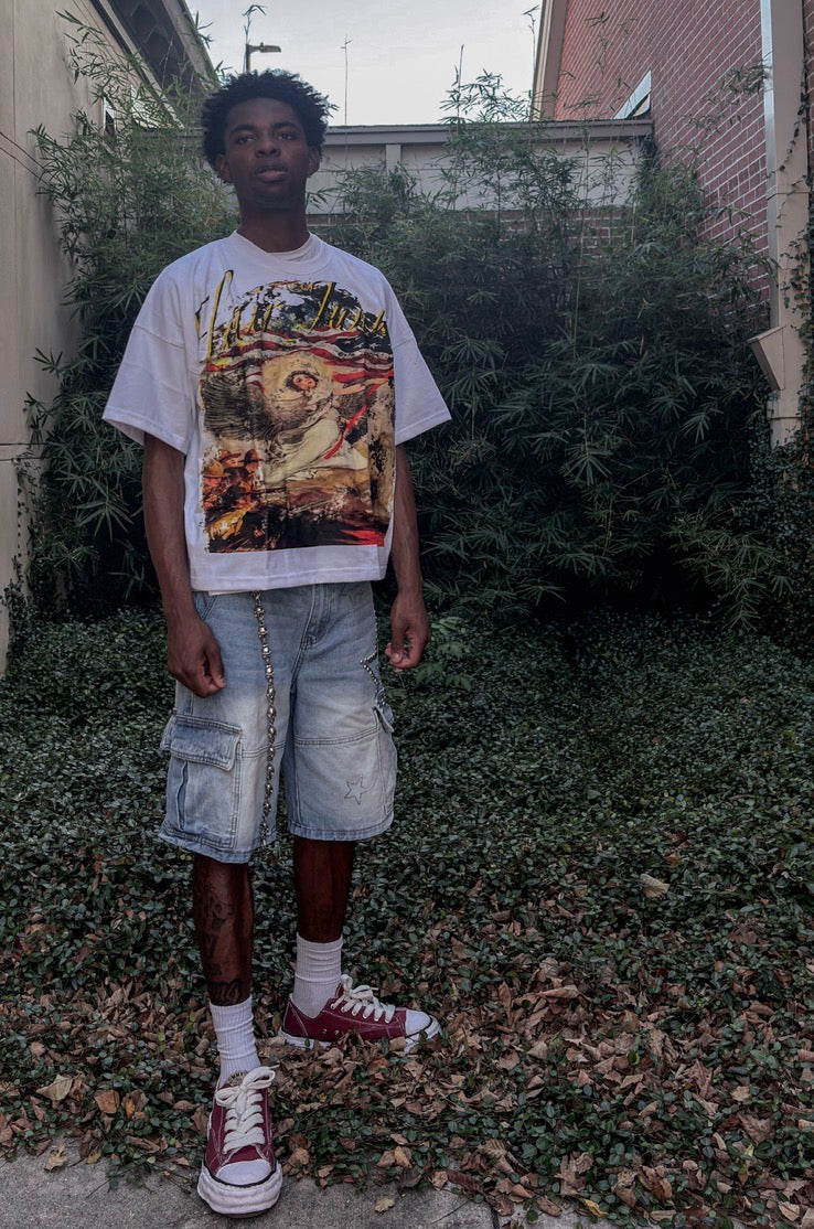 Angel of War Oversized Tee White