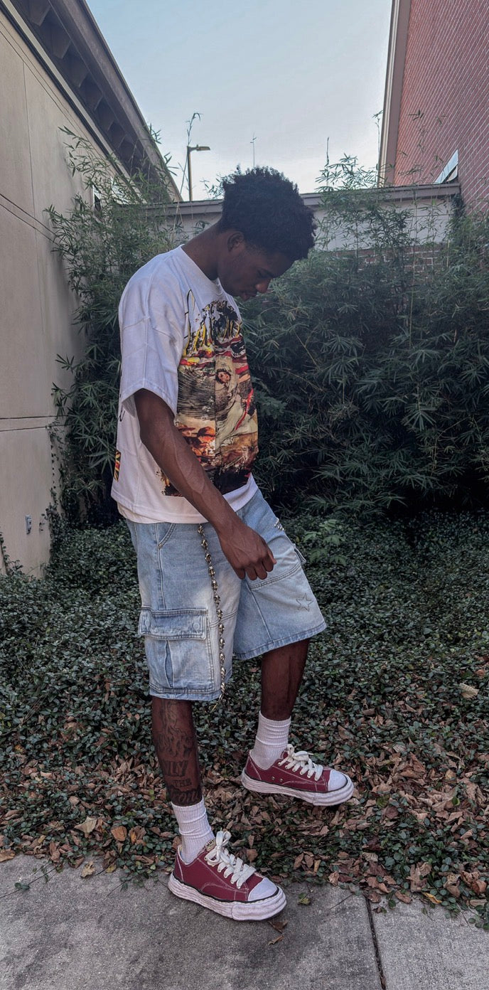 Angel of War Oversized Tee White