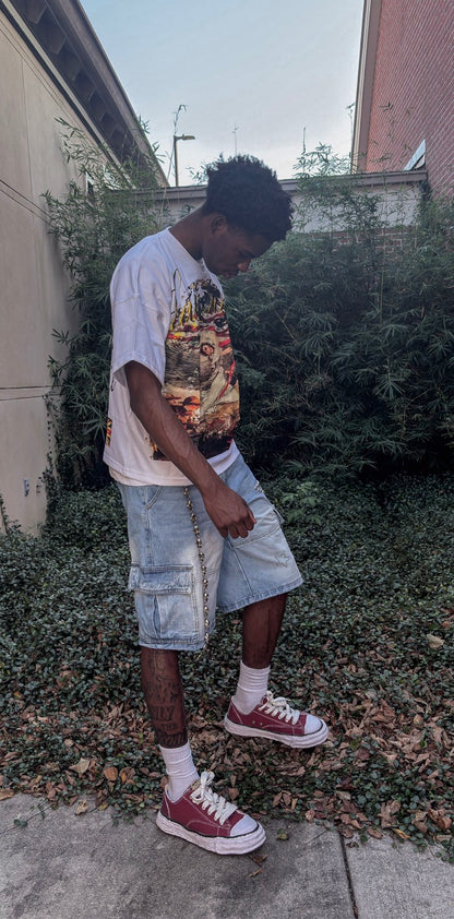 Angel of War Oversized Tee White