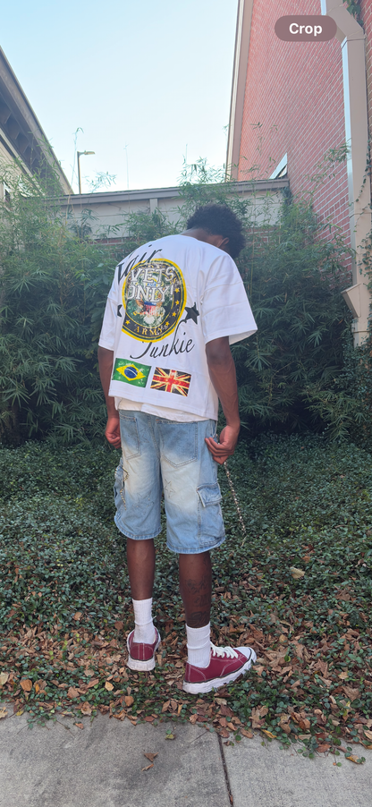 Angel of War Oversized Tee White